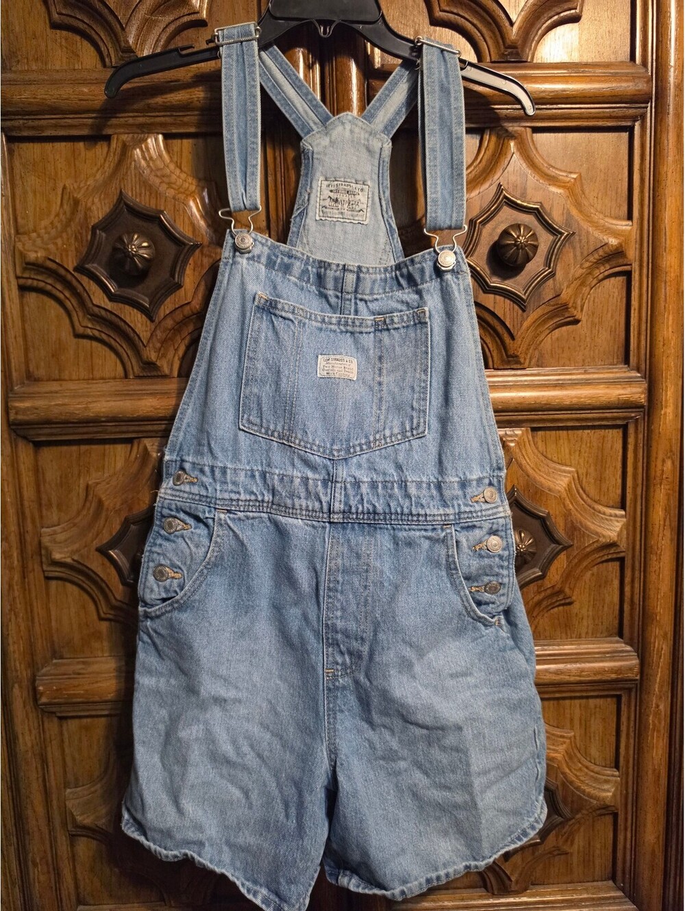 Levi's Denim Overall Shortalls – Light Wash, Size Small
